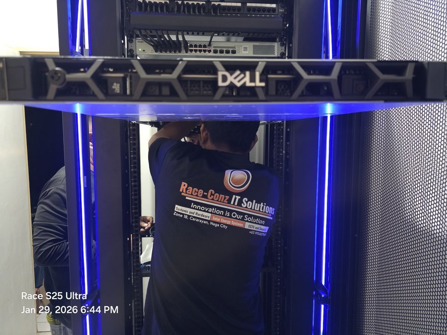 Server rack build and structured cabling — Race-Conz IT Solutions