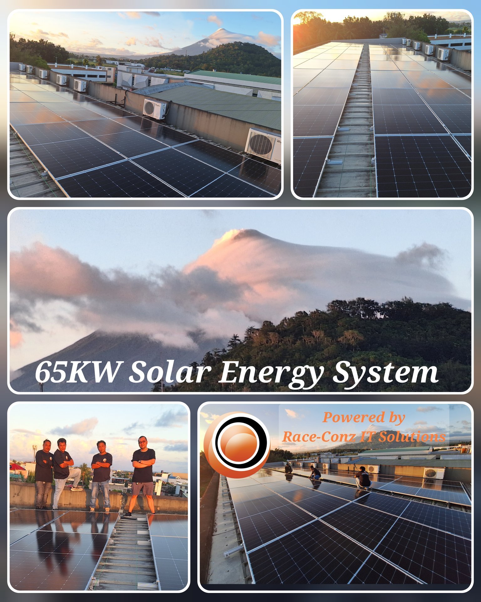 65KW Solar Energy System — Powered by Race-Conz IT Solutions